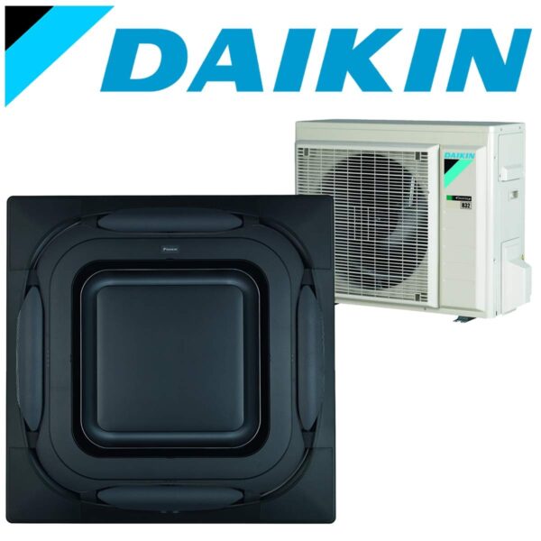 SET DAIKIN Roundflow FCAG 5,7 kW Deckenkassette Design-Blende...