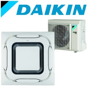 SET DAIKIN Roundflow FCAG 5,7 kW Deckenkassette Design-Blende weiß...