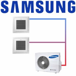 Samsung Multisplit Set 2x AJ 052 Mini Deckenkassette 5.2 kW mit...