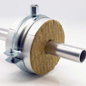 Isolierschelle Steinwolle gedämmter Rohrträger mit Rohrschelle 20 mm Dämmdicke | GEG