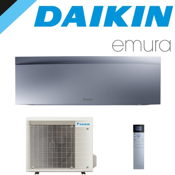 DAIKIN Emura 3 2,0 kW Singlesplit Set | Silber | FTXJ20AS + RXJ20A""