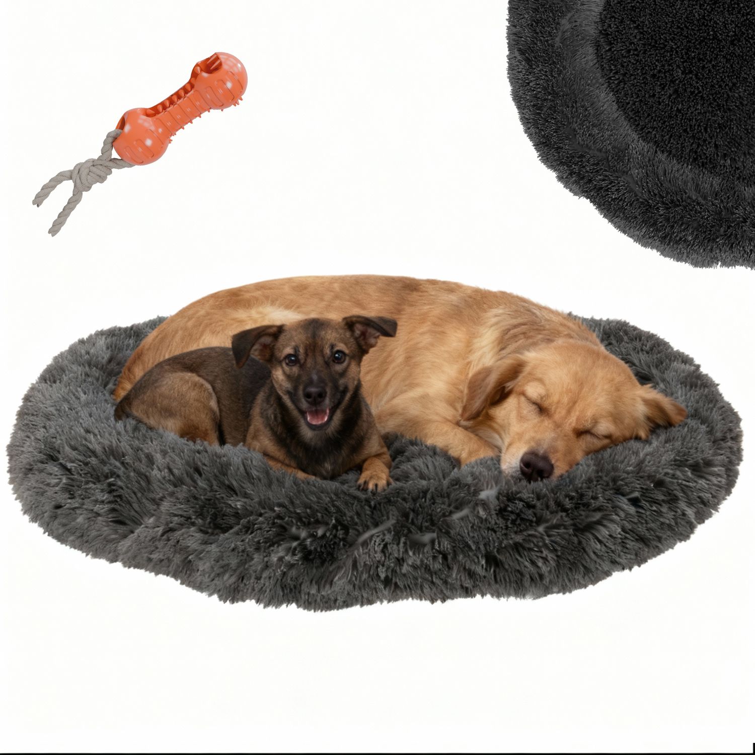 BENNO® Hundebett Hundekissen Hundekorb BALU anthrazit 70cm 1 BENNO® Hundebett Hundekissen Hundekorb BALU anthrazit 70cm