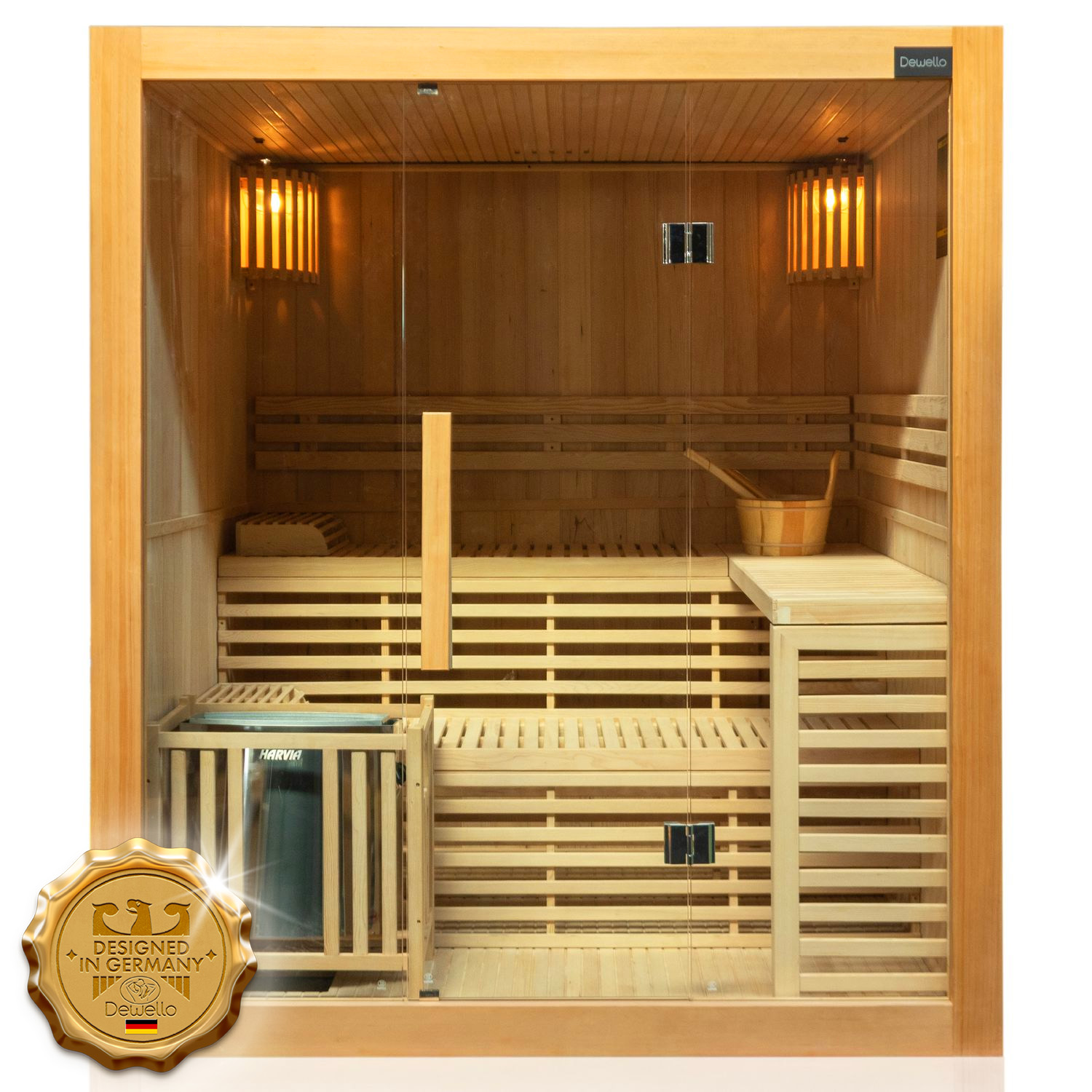 Finnische Sauna SARNIA 180x140 1 Finnische Sauna SARNIA 180x140