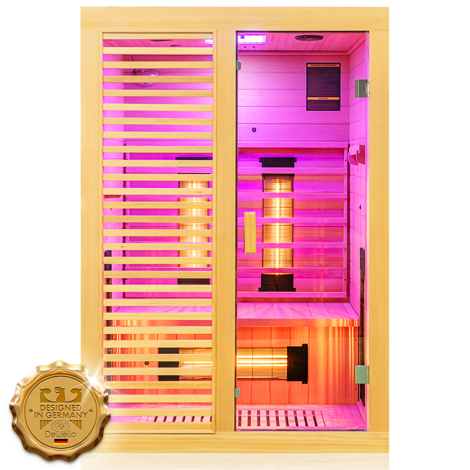 Infrarotkabine HAMLIN VOLLSPEKTRUM 130x105 1 Infrarotkabine HAMLIN VOLLSPEKTRUM 130x105