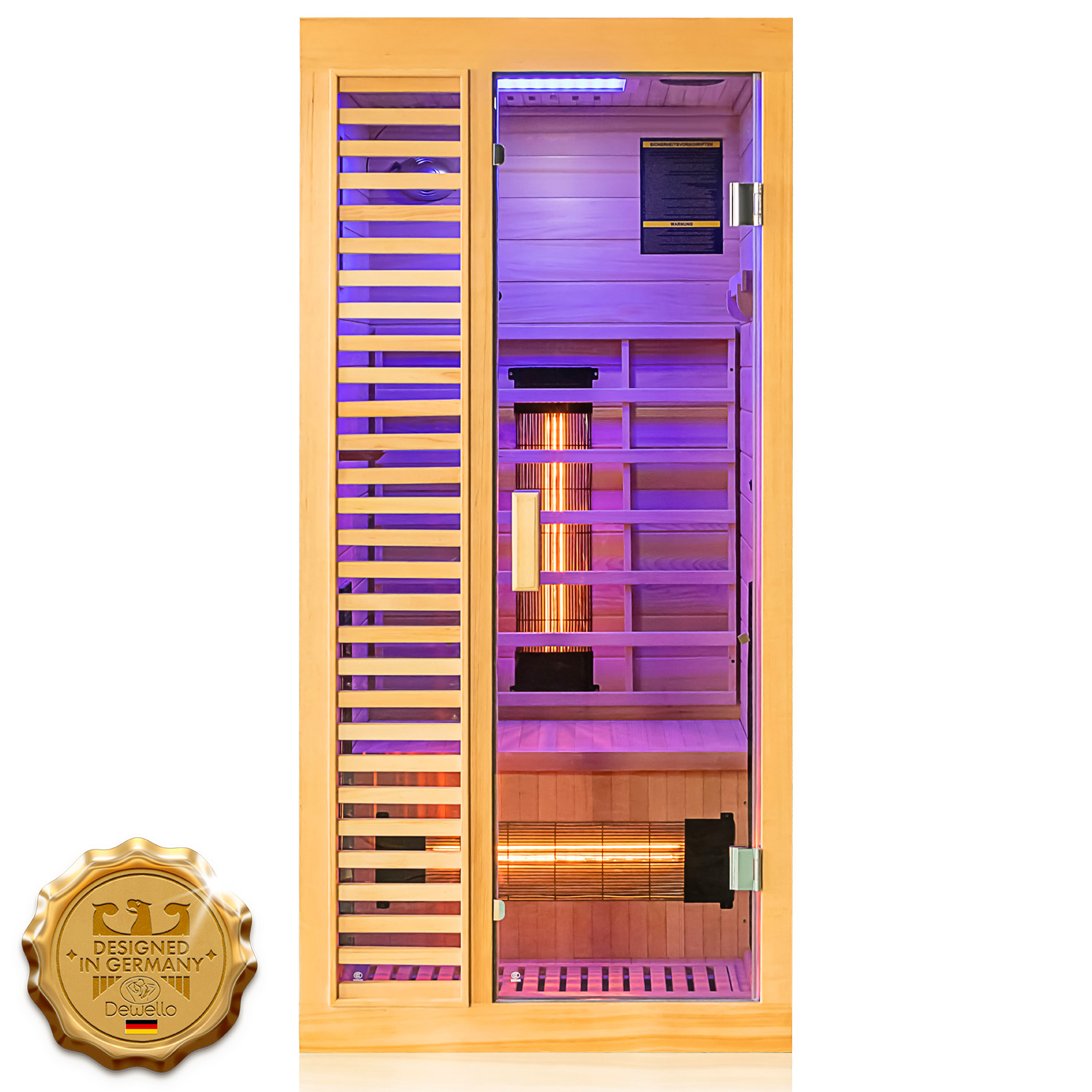 Infrarotkabine HAMLIN VOLLSPEKTRUM 90x90 1 Infrarotkabine HAMLIN VOLLSPEKTRUM 90x90