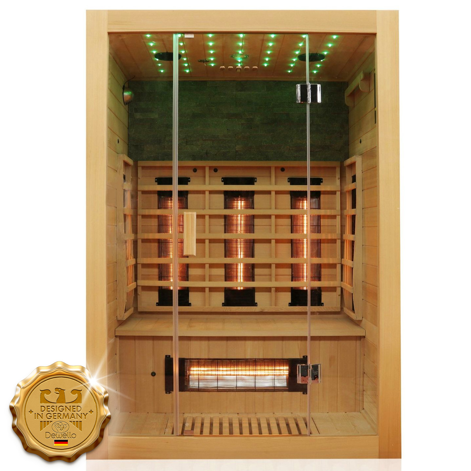 Infrarotkabine MILTON VOLLSPEKTRUM 135x105 1 Infrarotkabine MILTON VOLLSPEKTRUM 135x105