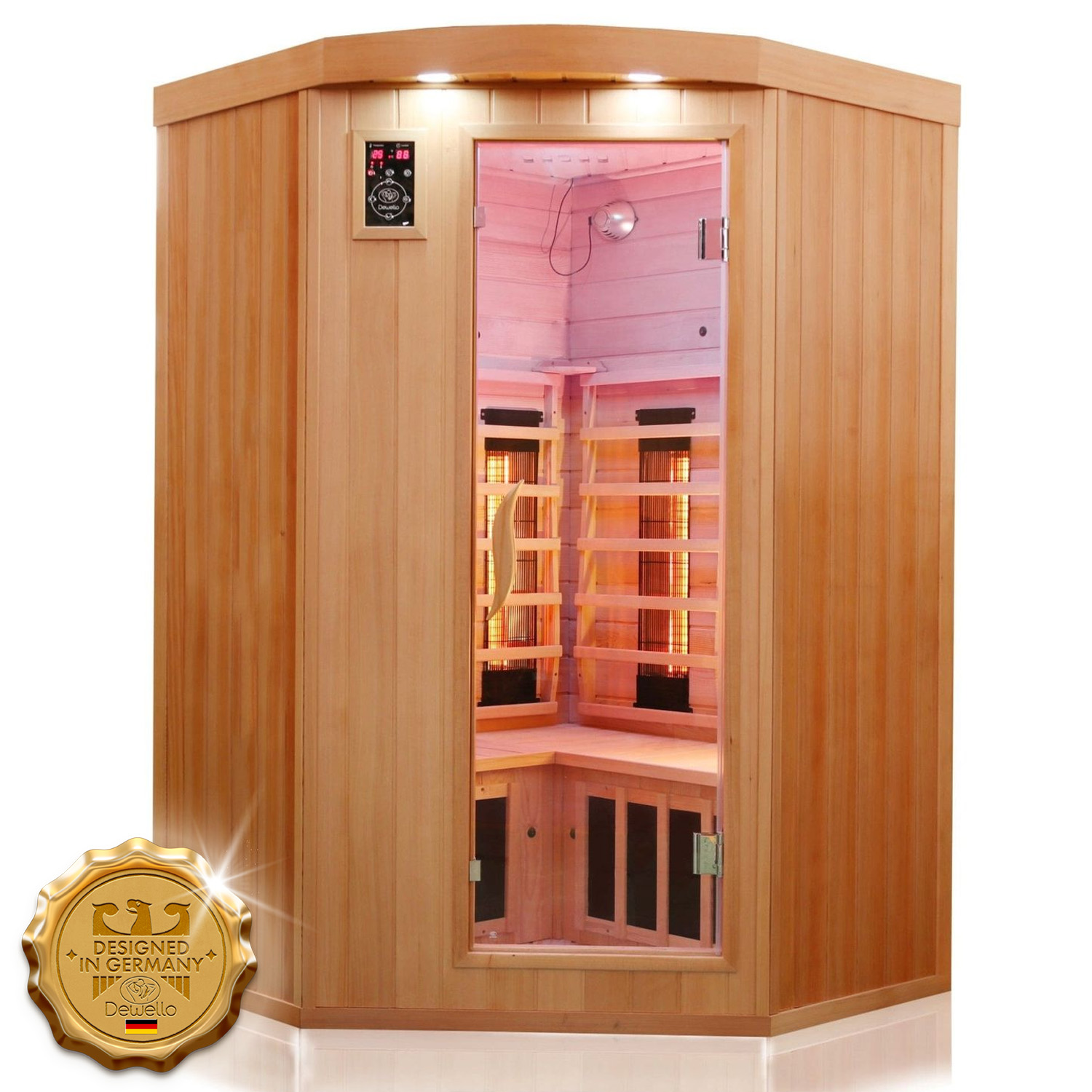 Infrarotkabine LAKEFIELD 2 120x120 Dual-Therm 1 Infrarotkabine LAKEFIELD 2 120x120 Dual-Therm