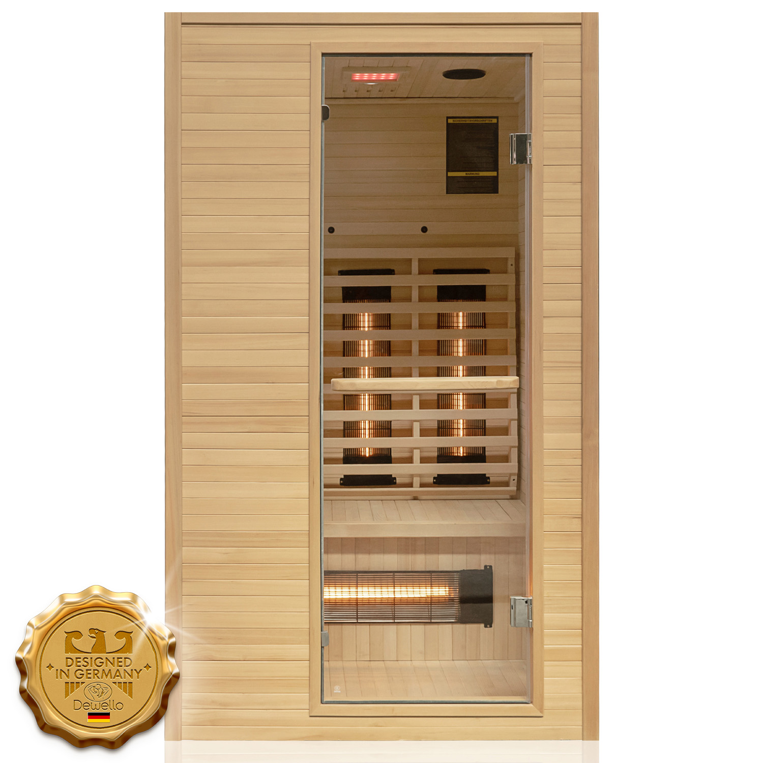 Infrarotkabine CALGARY 115cm x 105cm 1 Infrarotkabine CALGARY 115cm x 105cm