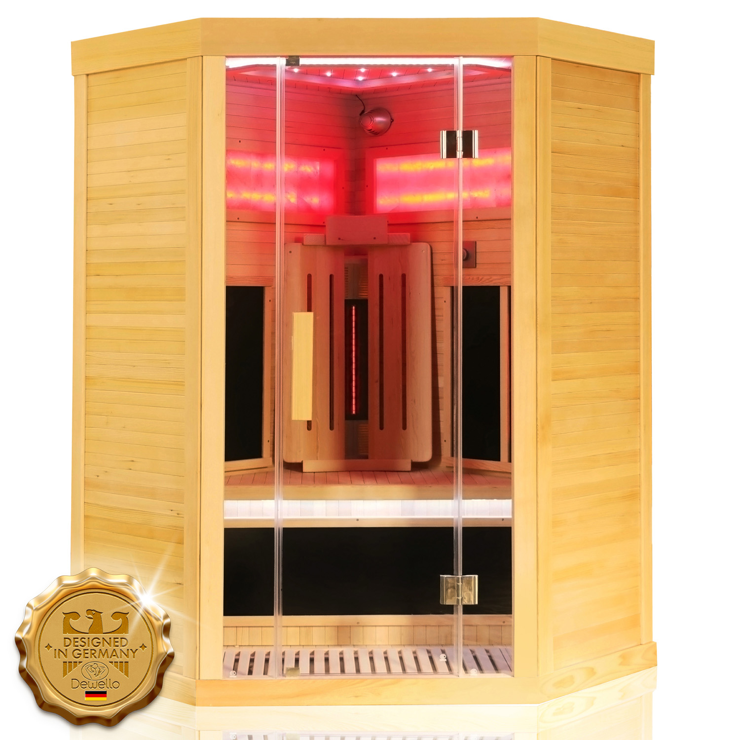 Infrarotkabine SALTCOATS 120cm x 120cm 1 Infrarotkabine SALTCOATS 120cm x 120cm