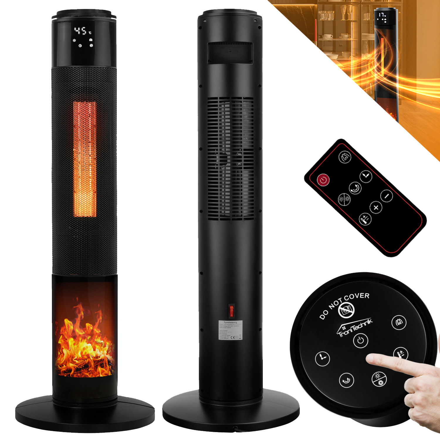 Turm-Keramikheizer 2kW TT-KH-073 1 Turm-Keramikheizer 2kW TT-KH-073