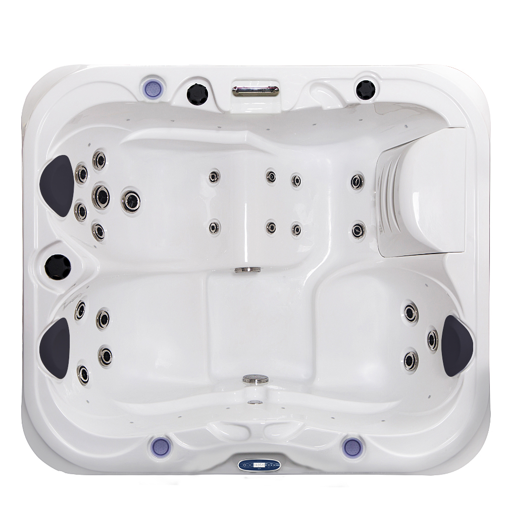 Outdoor Whirlpool NISIDA weiß 195x170 1 Outdoor Whirlpool NISIDA weiß 195x170