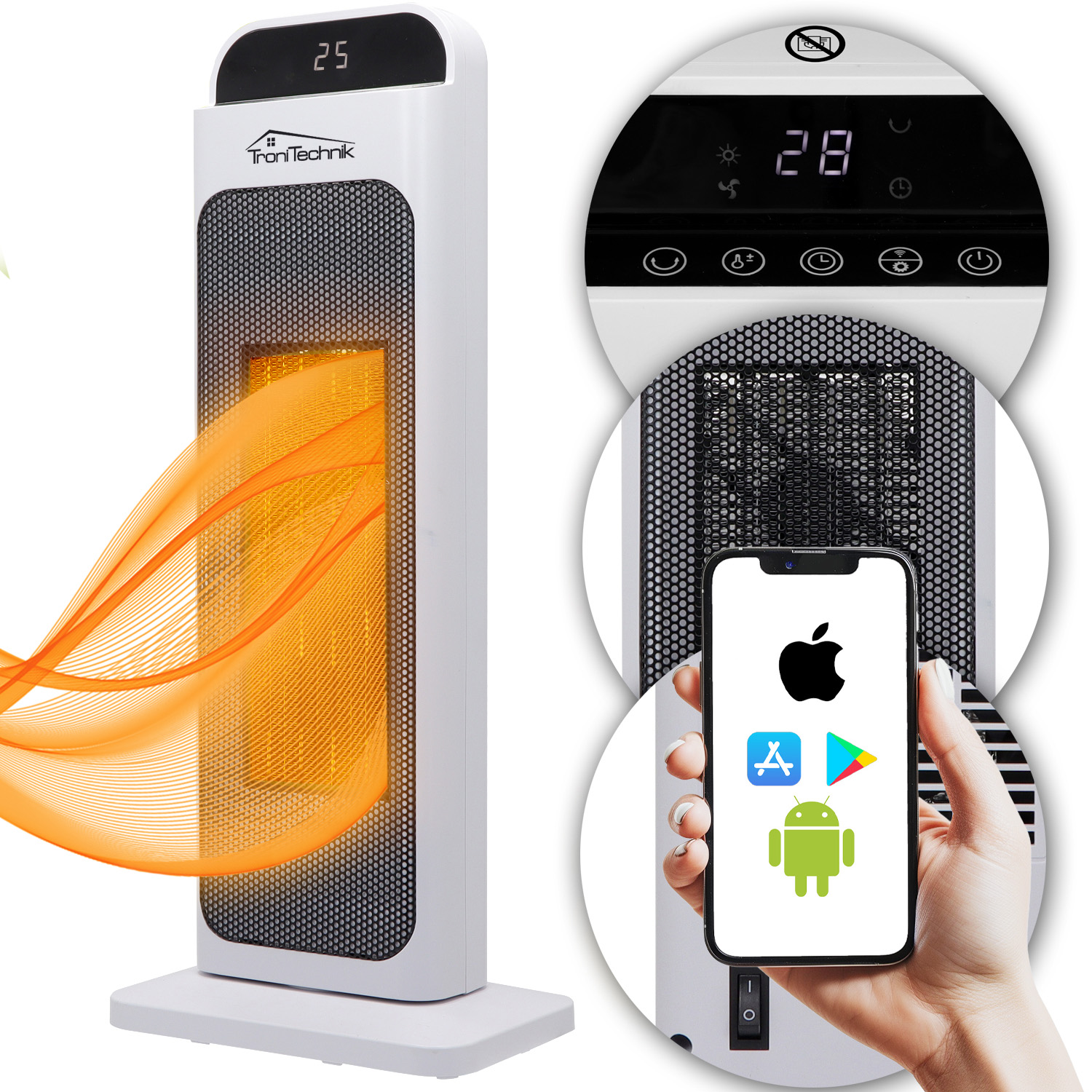 PTC-Heizlüfter TT-PTC-02, mit WIFI Funktion 1 PTC-Heizlüfter TT-PTC-02, mit WIFI Funktion