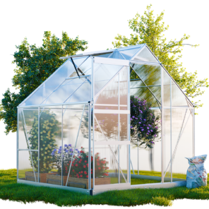 Gewächshaus CUNEO inkl. Fundament mit Dachfenster 190x190cm