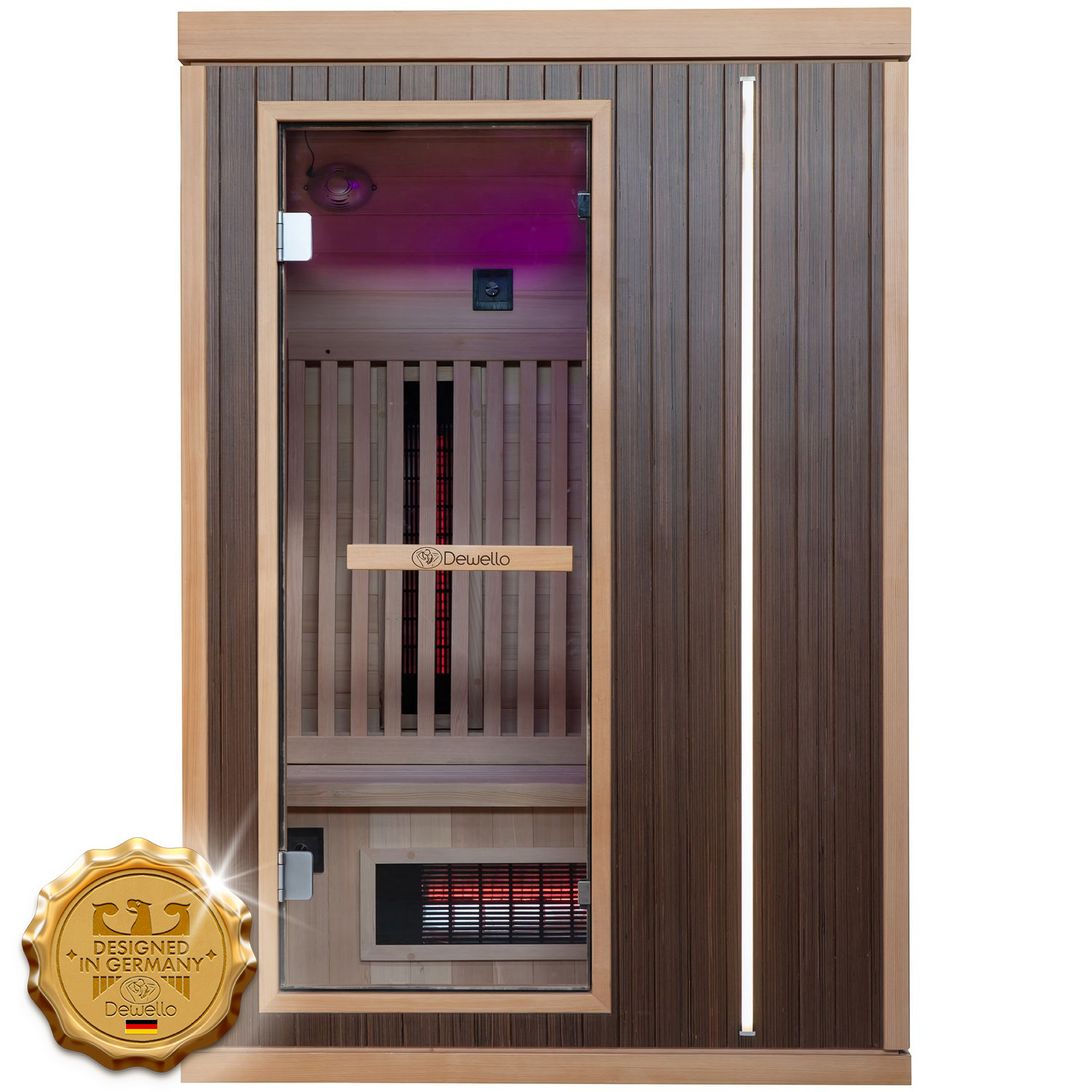 Infrarotkabine MELVILLE 130x105 Dual-Therm 1 Infrarotkabine MELVILLE 130x105 Dual-Therm