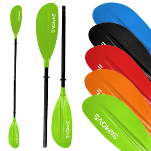 24MOVE® SUP Doppelpaddel LAGO für Paddleboards und Kajaks, Stechpaddel für Stand-Up Board grün