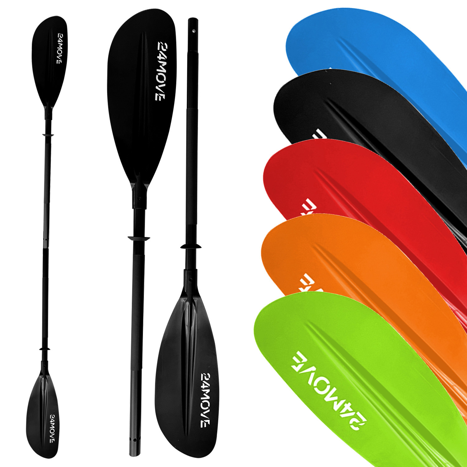 24MOVE® SUP Doppelpaddel LAGO für Paddleboards und Kajaks, Stechpaddel für Stand-Up Board schwarz 1 24MOVE® SUP Doppelpaddel LAGO für Paddleboards und Kajaks, Stechpaddel für Stand-Up Board schwarz