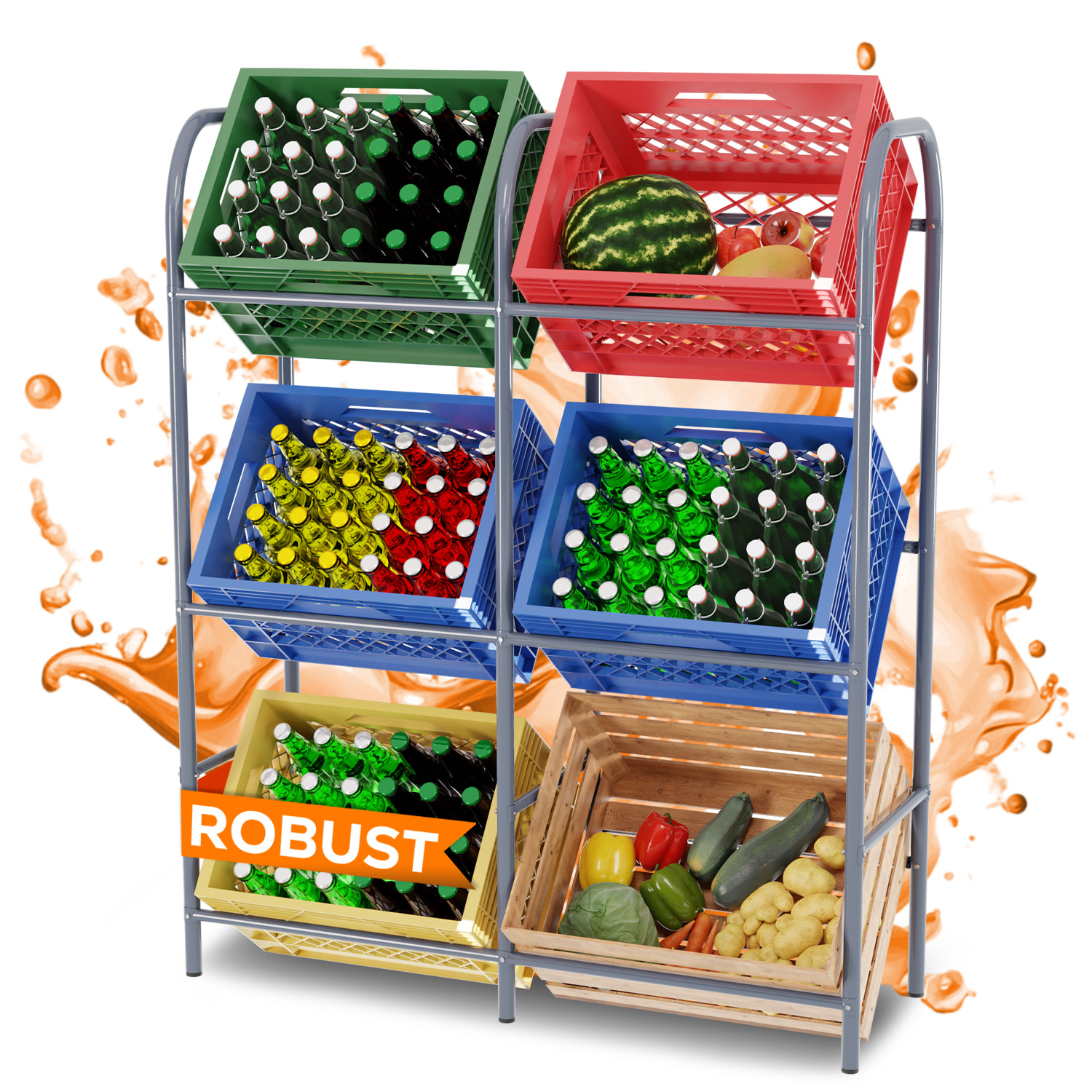 Getränkekistenregal TT-GK 02 1 Getränkekistenregal TT-GK 02