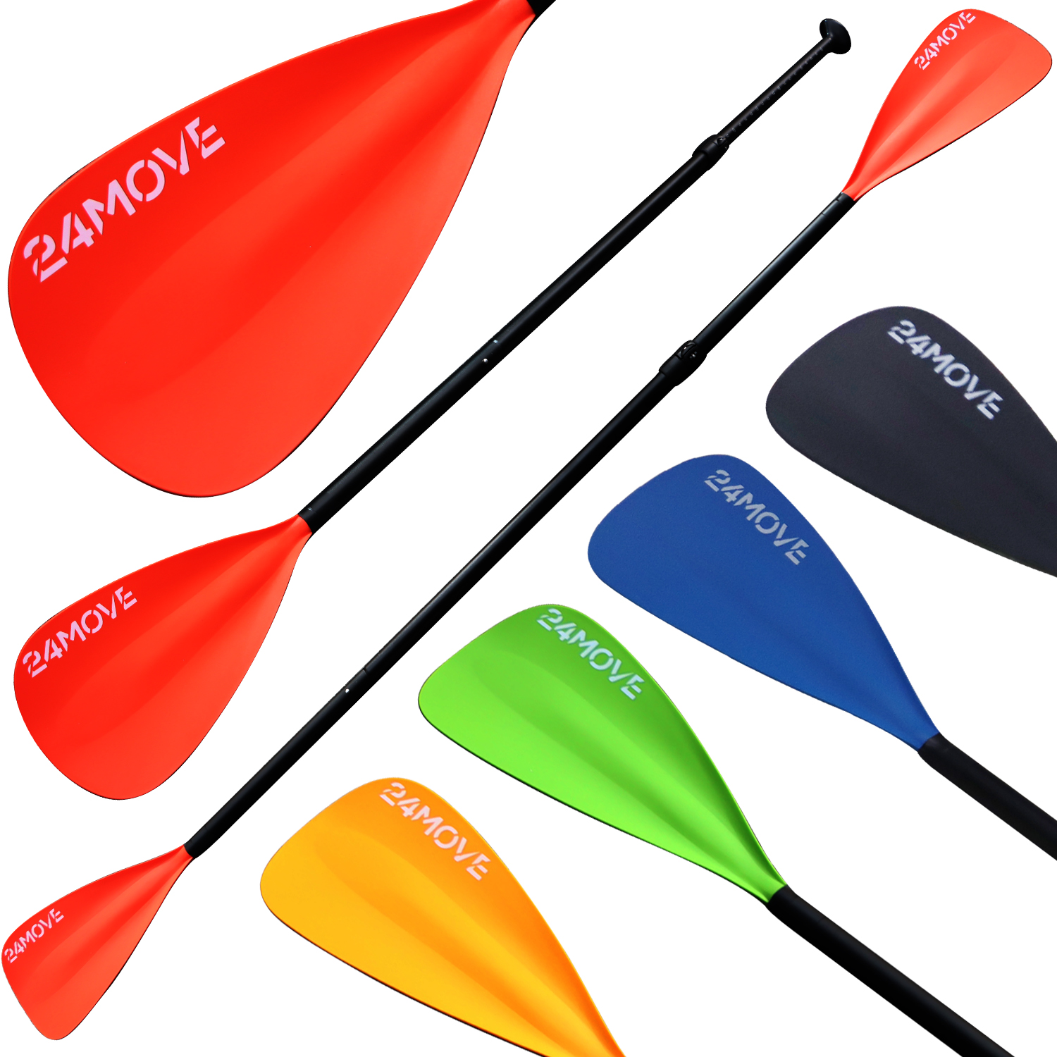 24MOVE® SUP Doppelpaddel für Paddleboards und Kajaks, Stechpaddel für Stand-Up Board rot 1 24MOVE® SUP Doppelpaddel für Paddleboards und Kajaks, Stechpaddel für Stand-Up Board rot