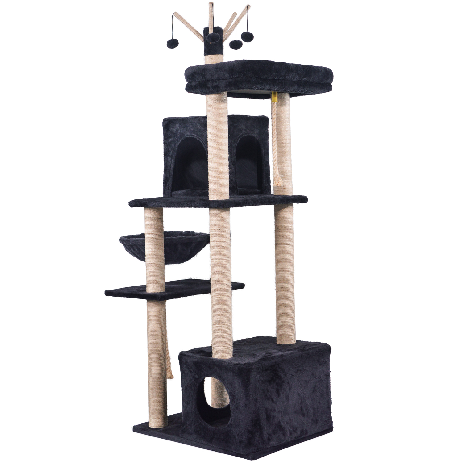 BENNO® Kratzbaum Kletterturm Katzenmöbel Sisal BELLA, dunkelgrau 1 BENNO® Kratzbaum Kletterturm Katzenmöbel Sisal BELLA, dunkelgrau