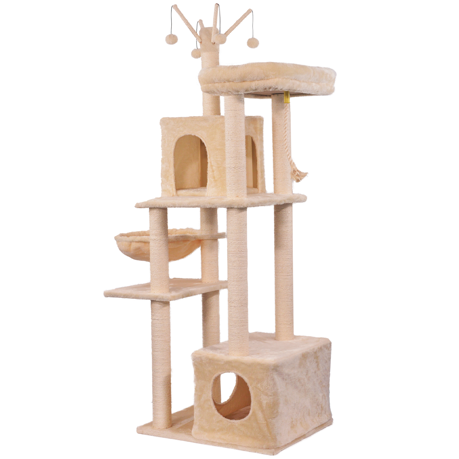 BENNO® Kratzbaum Kletterturm Katzenmöbel Sisal BELLA, beige 1 BENNO® Kratzbaum Kletterturm Katzenmöbel Sisal BELLA, beige