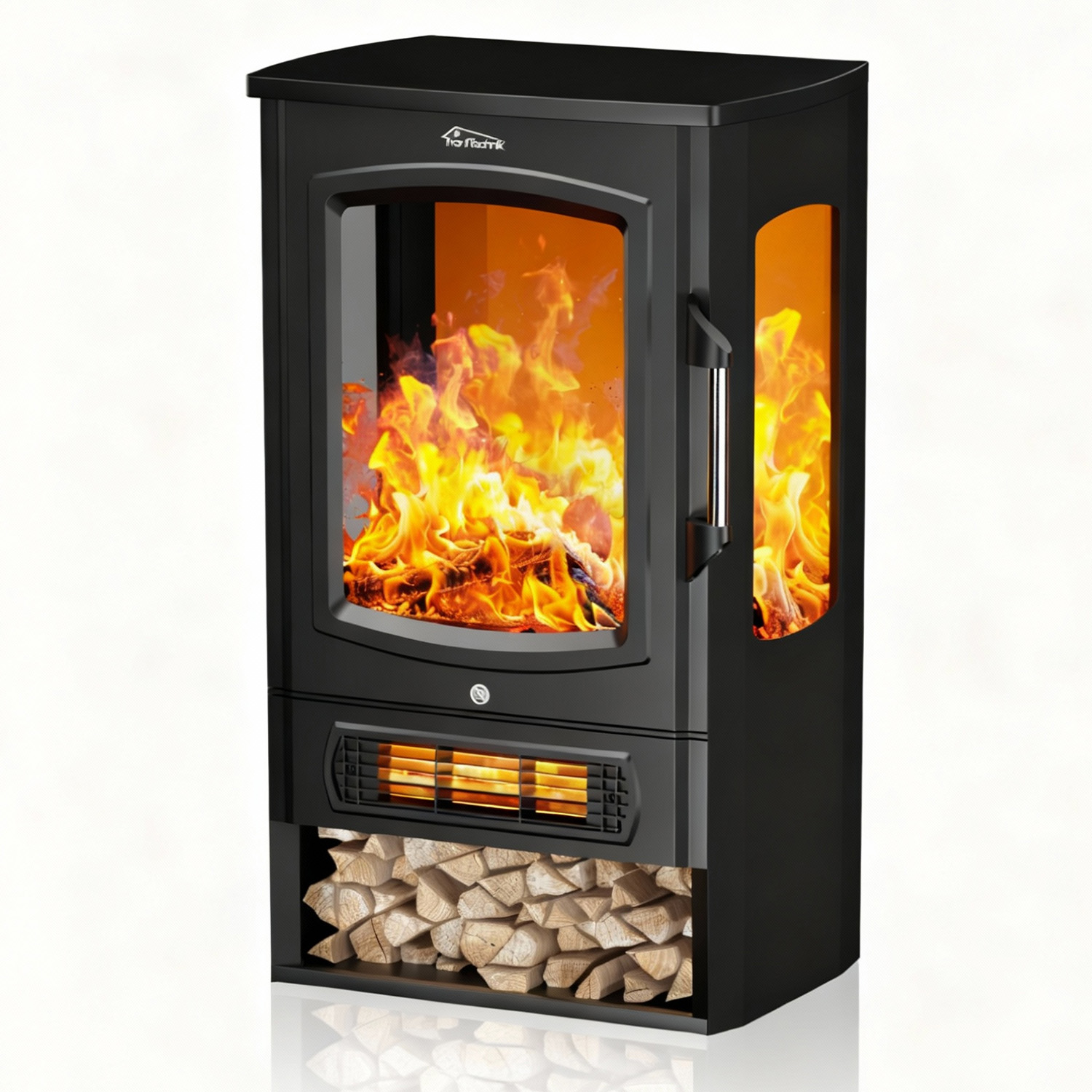 TroniTechnik Elektrokamin mit Heizung Heizlüfter 1000/2000 W elektrisch LED-Flammeneffekt 1 TroniTechnik Elektrokamin mit Heizung Heizlüfter 1000/2000 W elektrisch LED-Flammeneffekt