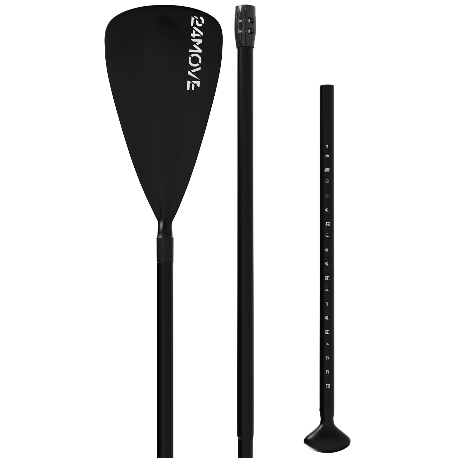 24MOVE® SUP Einzelpaddel für Paddleboards und Kajaks, Stechpaddel für Stand-Up Board schwarz 1 24MOVE® SUP Einzelpaddel für Paddleboards und Kajaks, Stechpaddel für Stand-Up Board schwarz