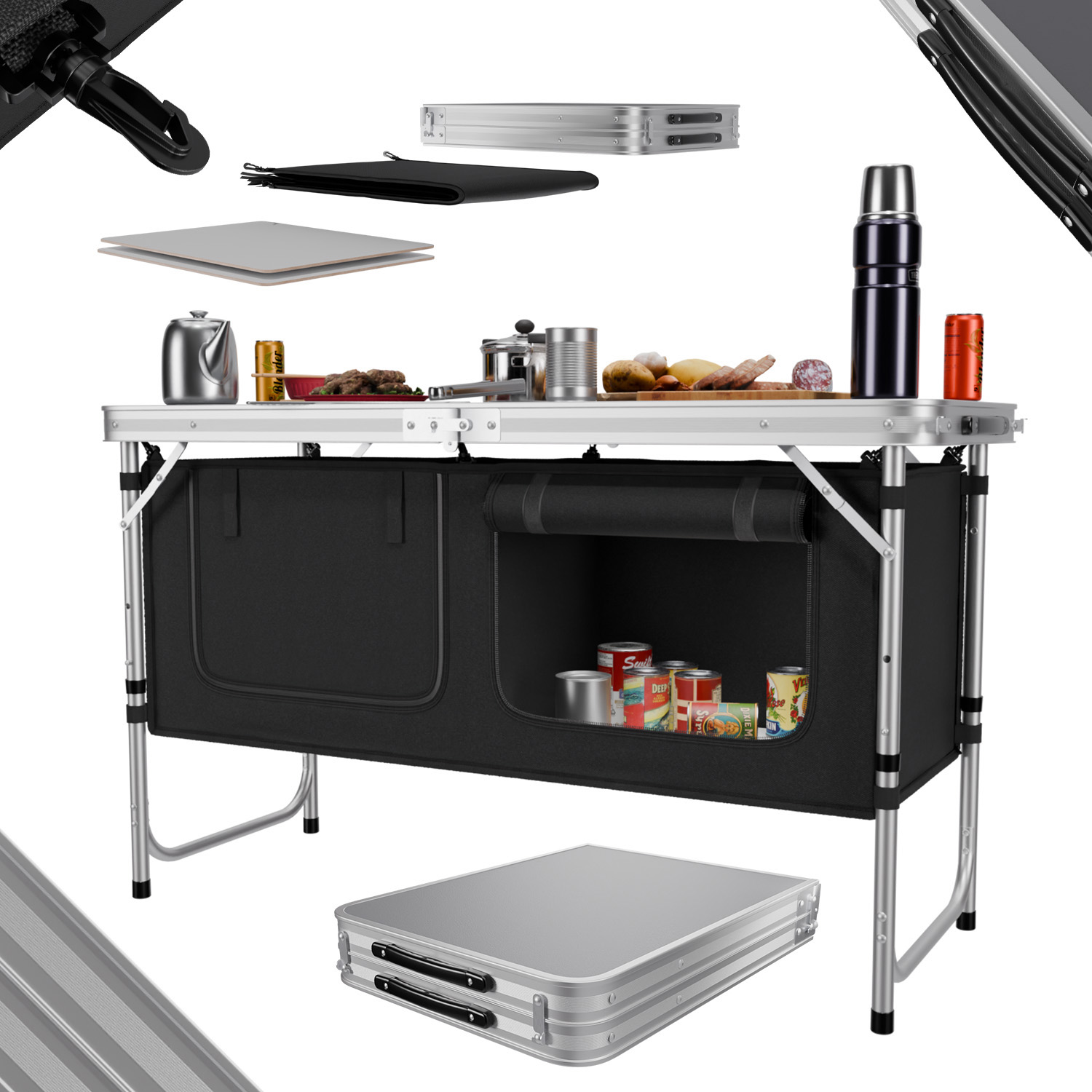 24MOVE® Campingküche PRAIA schwarz 1 24MOVE® Campingküche PRAIA schwarz