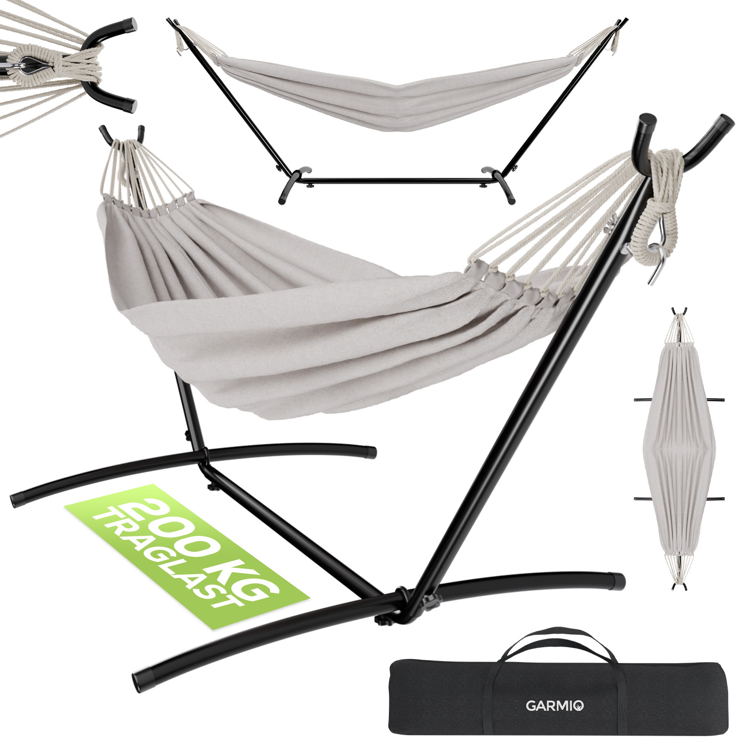 GARMIO® Hängematte VENEDIG beige 1 GARMIO® Hängematte VENEDIG beige