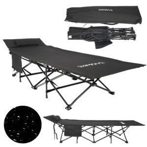 24MOVE® Feldbett BORBA schwarz