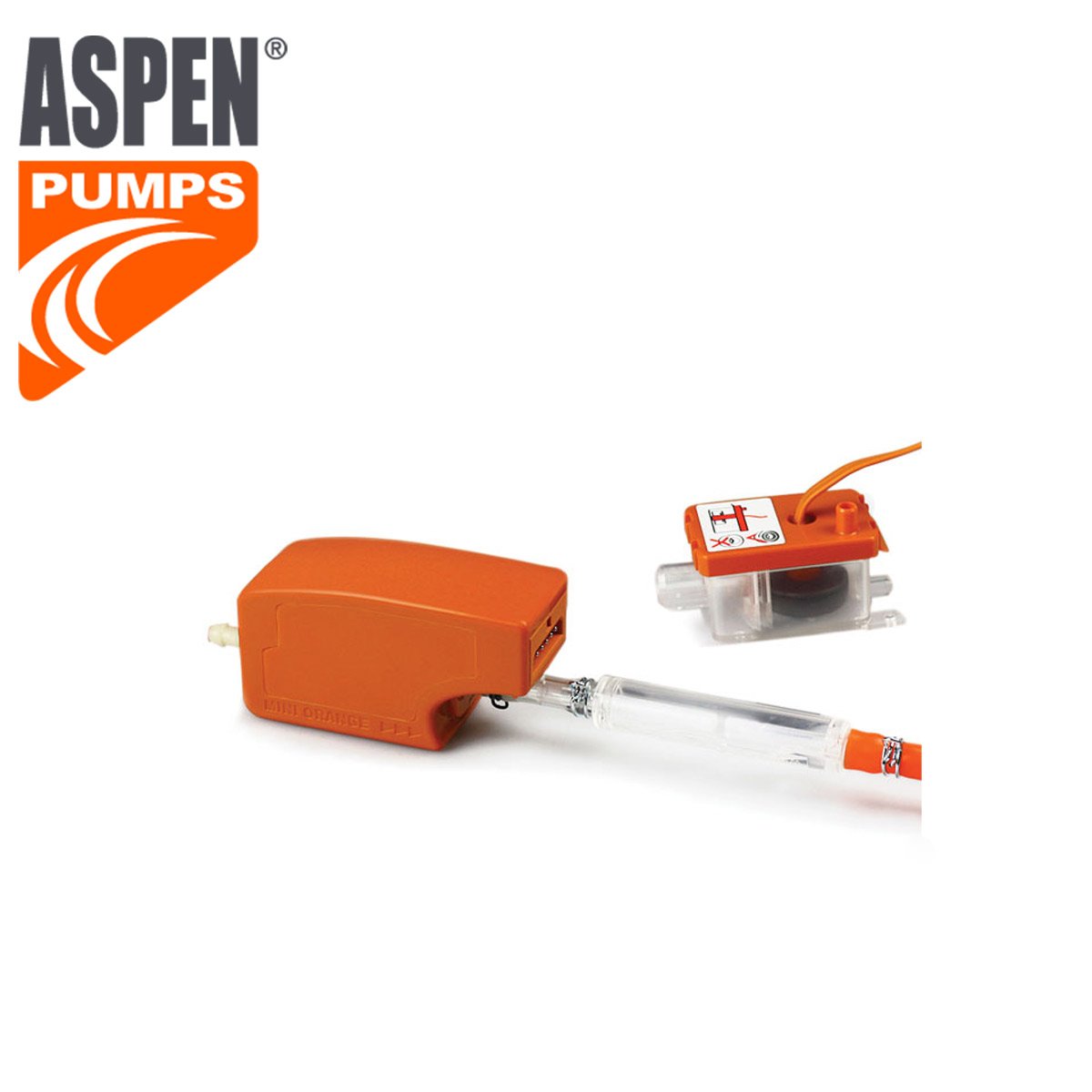 Aspen FP3313 Silent+ Mini Orange Kondensatpumpe"" 1 Aspen FP3313 Silent+ Mini Orange Kondensatpumpe""