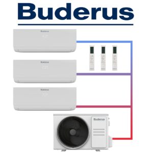 Buderus Logacool Set 2× 3,5 kW & 2,6 kW Wandgeräte + 7,9 kW...