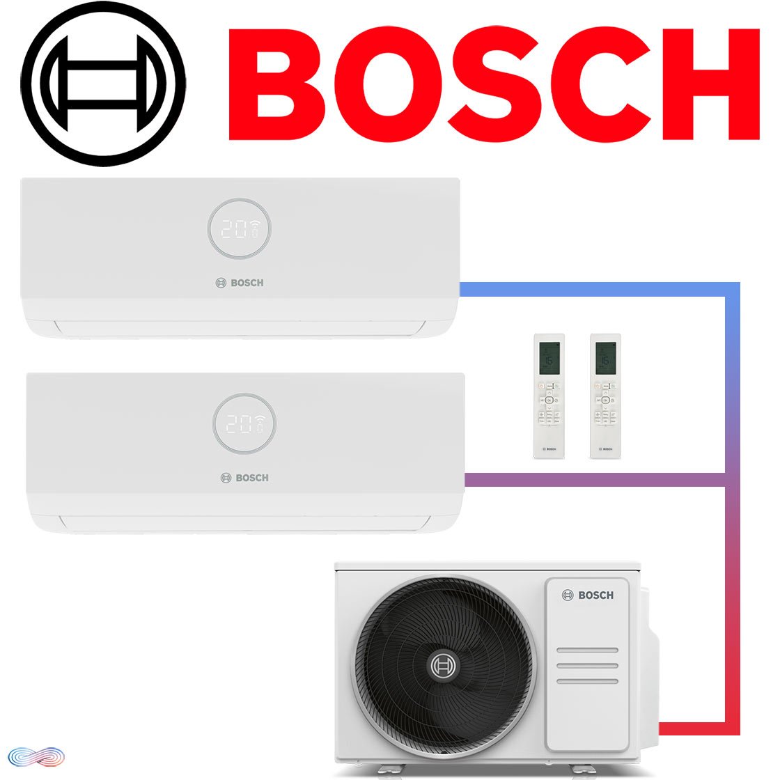 BOSCH Climate 3000iU Set 2,6 kW + 3,5 kW Wandgerät + 5,3 kW... 1 BOSCH Climate 3000iU Set 2,6 kW + 3,5 kW Wandgerät + 5,3 kW...