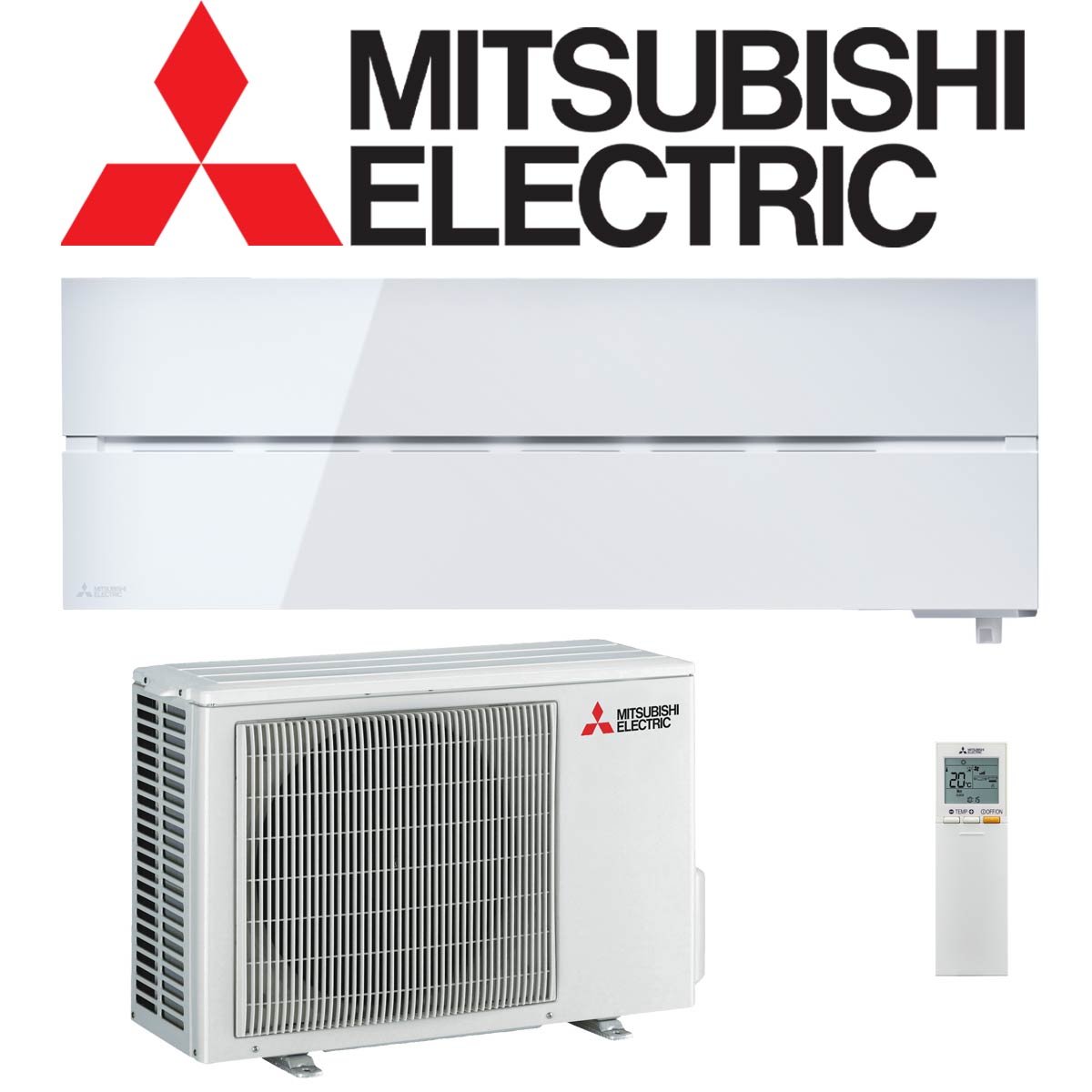 Mitsubishi Electric Diamond 2,5 kW Singlesplit Set | Natural White... 1 Mitsubishi Electric Diamond 2,5 kW Singlesplit Set | Natural White...