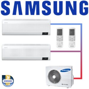 Samsung Multisplit 2x Wind-Free Exklusiv AR 07 Wandgerät 2,0 kW...