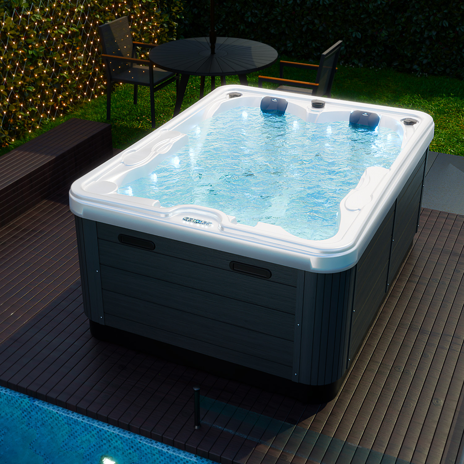 Outdoor Whirlpool Spa BOTTARO perlmutt, Joyonway 1 Outdoor Whirlpool Spa BOTTARO perlmutt, Joyonway
