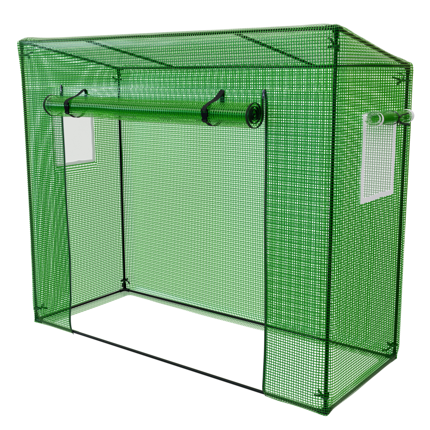 GARMIO® Foliengewächshaus CUTRO 200x77x169cm Gewächshaus 1 GARMIO® Foliengewächshaus CUTRO 200x77x169cm Gewächshaus