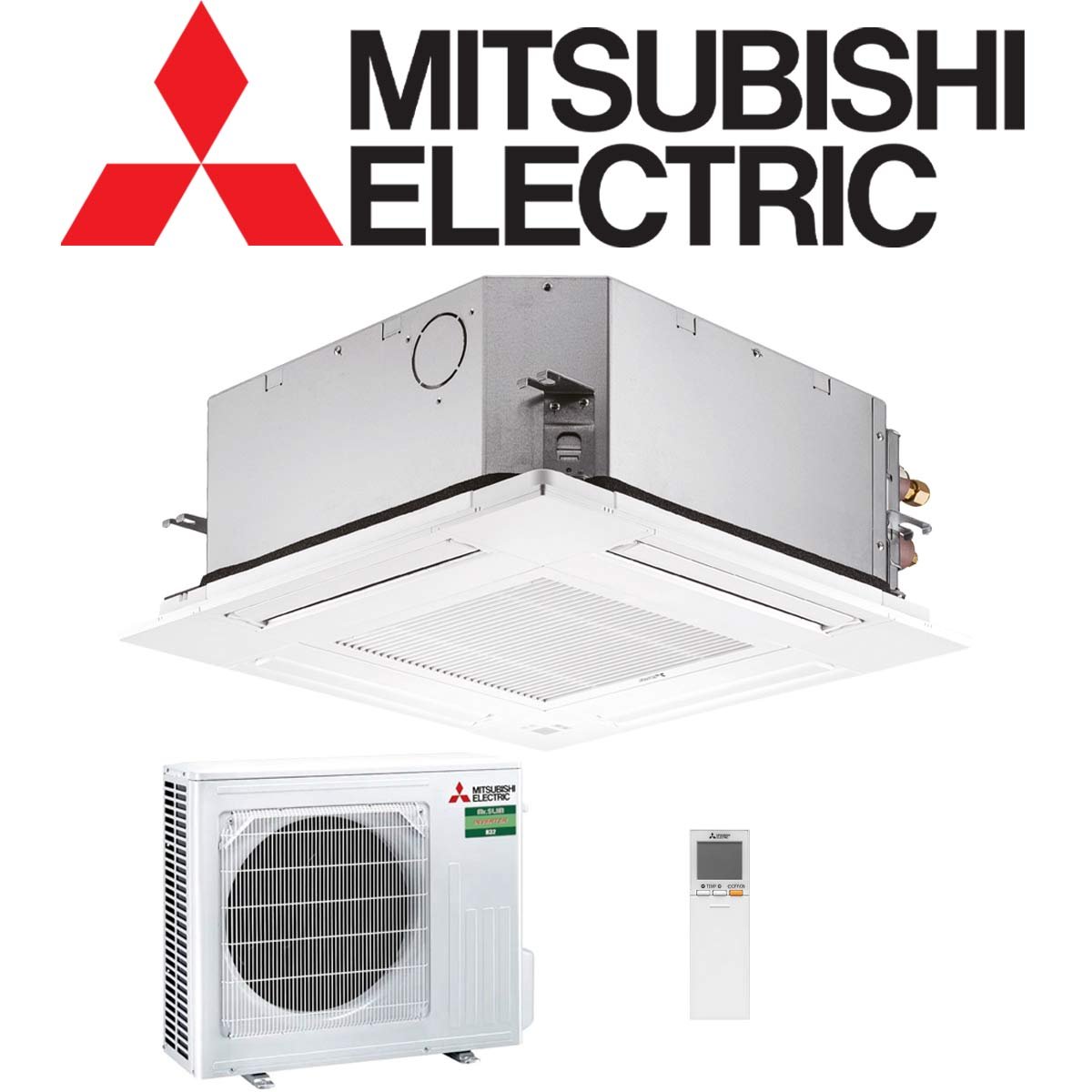 Mitsubishi Electric Deckenkassette Set 4,6 kW inkl. Paneel &... 1 Mitsubishi Electric Deckenkassette Set 4,6 kW inkl. Paneel &...