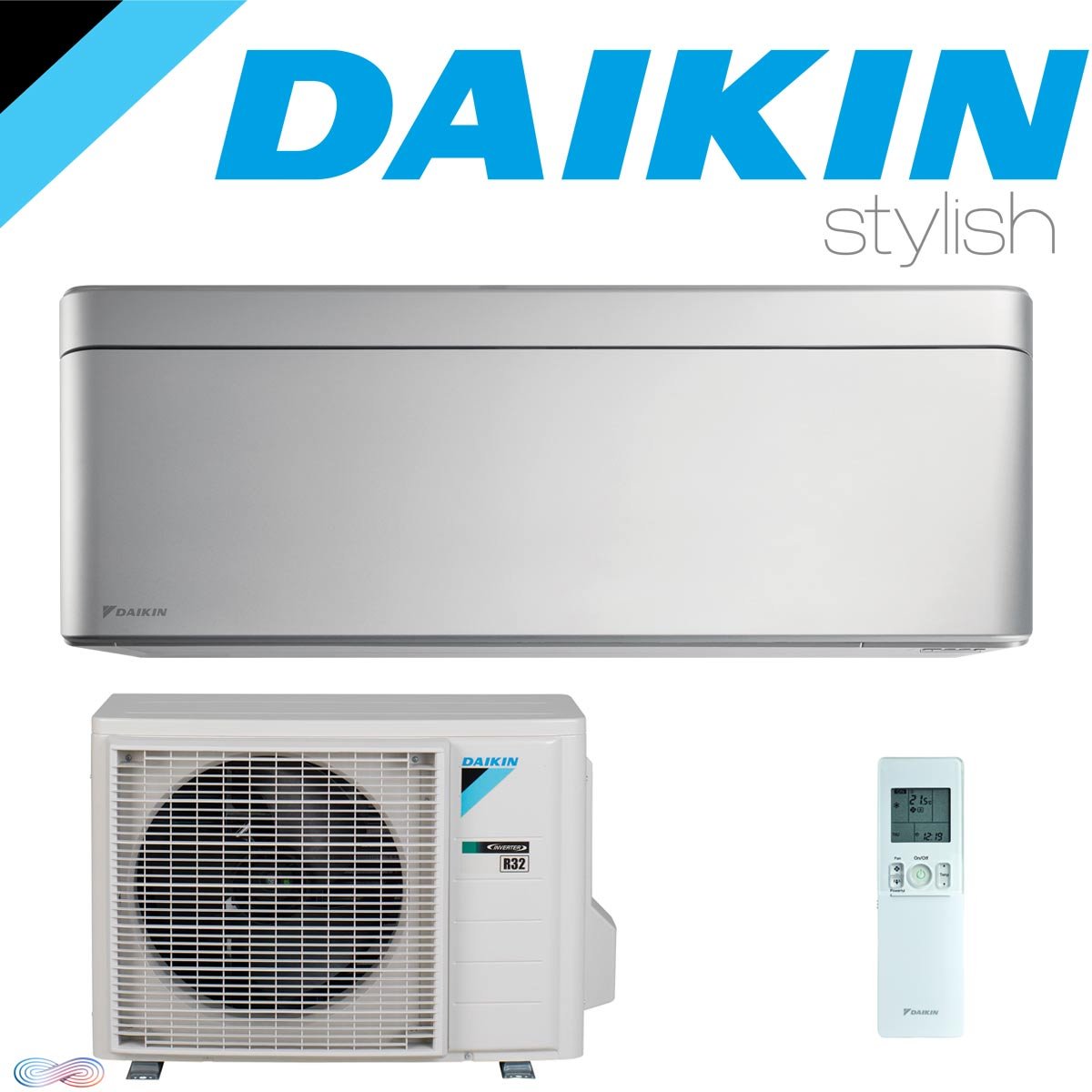 SET DAIKIN STYLISH Wandgerät Silber 5,0 kW"" 1 SET DAIKIN STYLISH Wandgerät Silber 5,0 kW""
