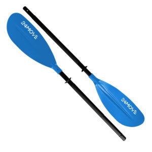 24MOVE® SUP Doppelpaddel LAGO für Paddleboards und Kajaks, Stechpaddel für Stand-Up Board blau