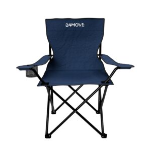 24MOVE® Campingstuhl Klappstuhl blau