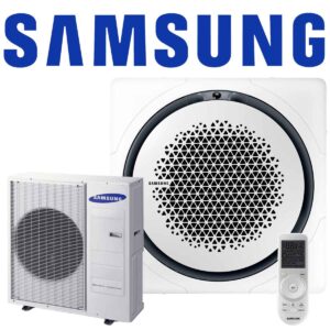 Samsung Singlesplit Set AC 120 WindFree 360° quadratisch Kassette...