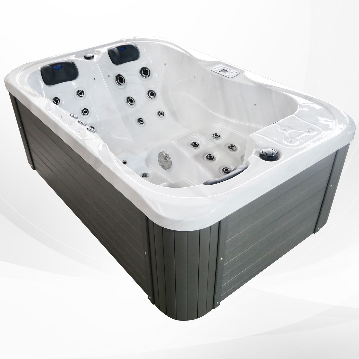 Outdoor Whirlpool Spa TINO Weiß 1 Outdoor Whirlpool Spa TINO Weiß