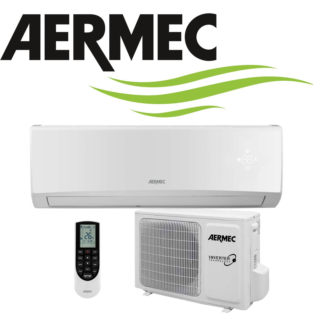 AERMEC Singlesplit SET SPG 350 W mit Außeneinheit 3,2 kW"" 1 AERMEC Singlesplit SET SPG 350 W mit Außeneinheit 3,2 kW""