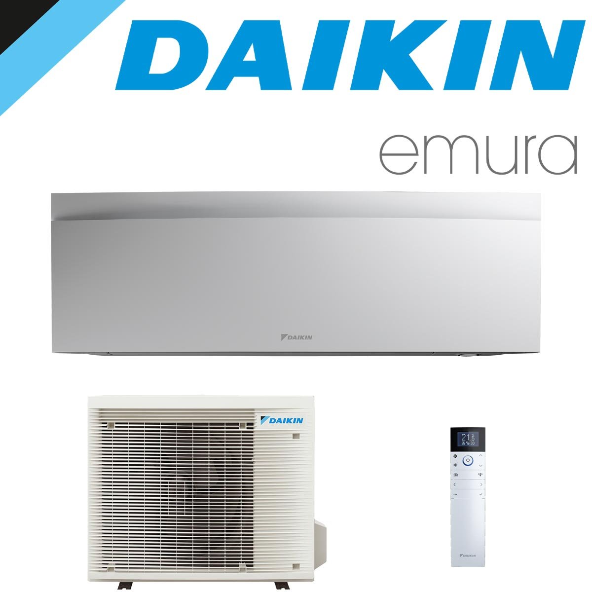 DAIKIN Emura 3 2,5 kW Singlesplit Set | Mattweiß | FTXJ25AW + RXJ25A"" 1 DAIKIN Emura 3 2,5 kW Singlesplit Set | Mattweiß | FTXJ25AW + RXJ25A""