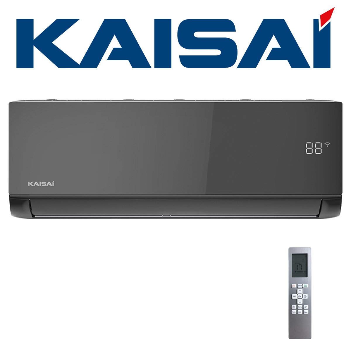 Kaisai ICE Wandgerät 7,0 kW | KLB-24HRHI | Black"" 1 Kaisai ICE Wandgerät 7,0 kW | KLB-24HRHI | Black""