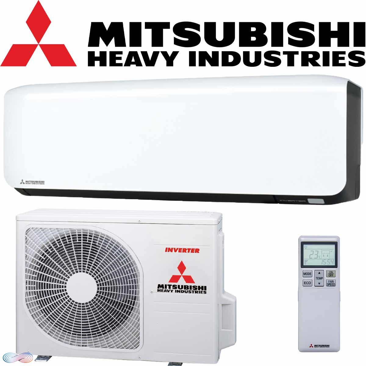 Mitsubishi Heavy Klimaanlage 2,5 kW SRK25ZS-WFB Schwarz - Weiß |... 1 Mitsubishi Heavy Klimaanlage 2,5 kW SRK25ZS-WFB Schwarz - Weiß |...