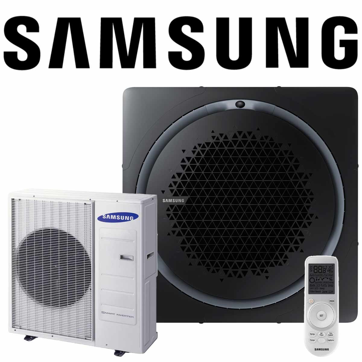 Samsung Singlesplit Set AC 100 WindFree 360° quadratisch Kassette... 1 Samsung Singlesplit Set AC 100 WindFree 360° quadratisch Kassette...