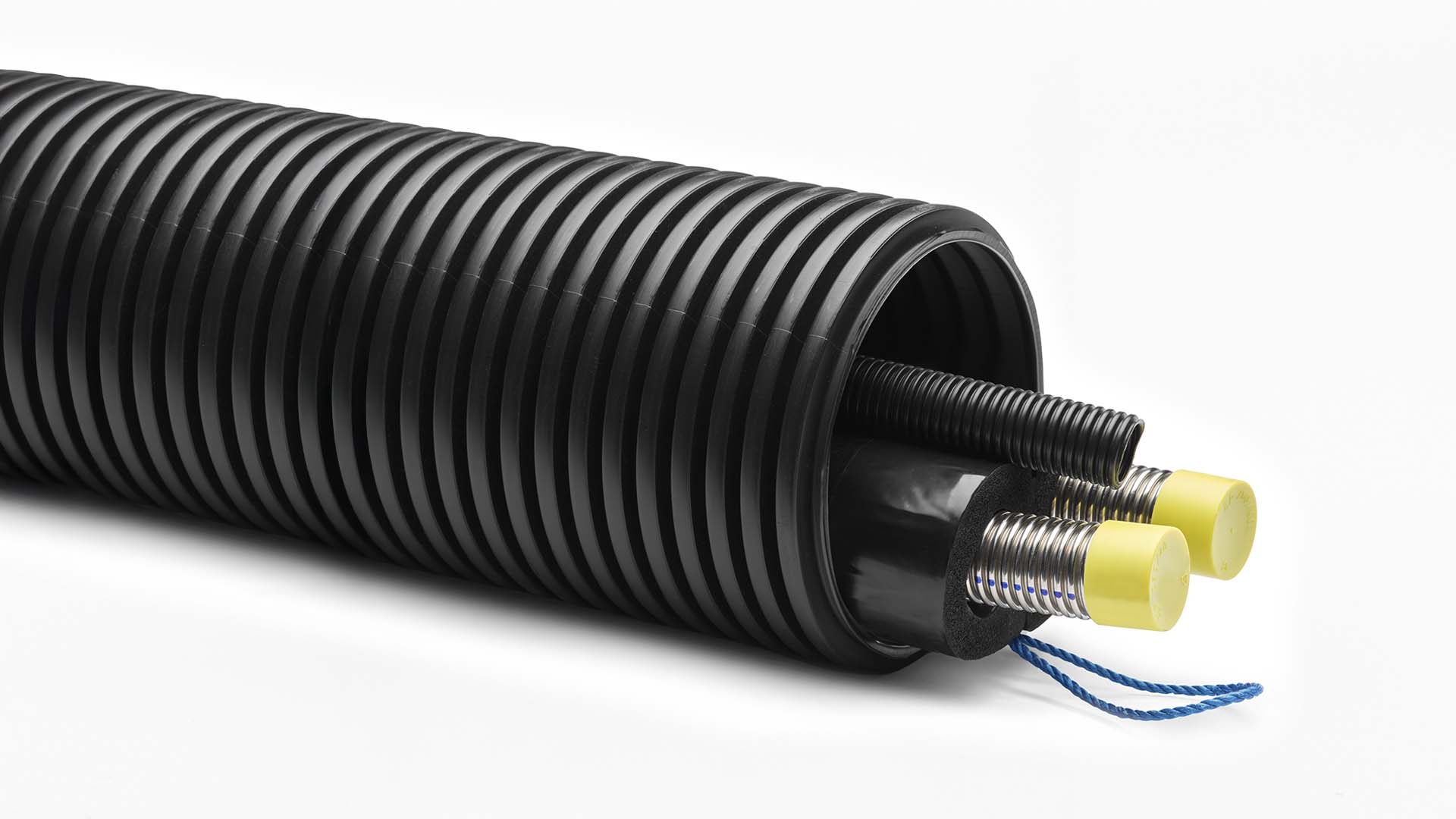Verrohrungssystem für Luft-/Wasser-Wärmepumpe | Erdreichverlegung | DN40 | 17,5m | Aeroline inox terra 1 Verrohrungssystem für Luft-/Wasser-Wärmepumpe | Erdreichverlegung | DN40 | 17,5m | Aeroline inox terra