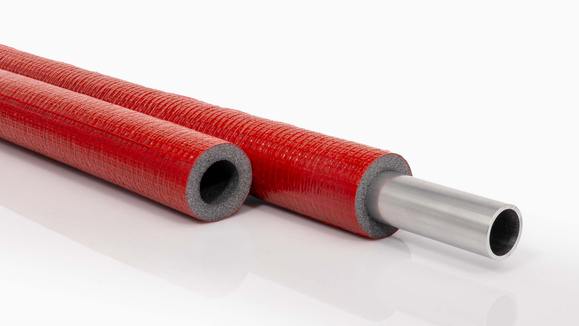 Rohrisolierung PE robuste rote Außenhaut | 28mm x 9mm Dämmstärke | NMC Climaflex Stabil 1 Rohrisolierung PE robuste rote Außenhaut | 28mm x 9mm Dämmstärke | NMC Climaflex Stabil