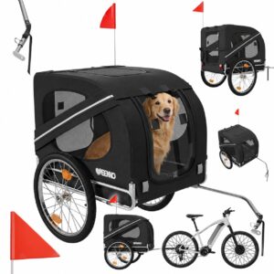 BENNO® Kleintierfahrradanhänger Hundeanhänger Fahrradanhänger LUNA schwarz
